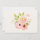 Uitnodiging tot Baby shower van Cute Woodland Anim (Achterkant)