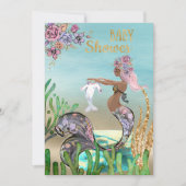 Uitnodiging tot Baby shower van de Afrikaanse Amer (Voorkant)