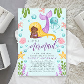 Uitnodiging tot Baby shower van de Afrikaanse Zeem