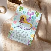 Uitnodiging tot Baby shower van de Afrikaanse Zeem