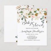Uitnodiging tot Baby shower van de begroting (Voorkant / Achterkant)