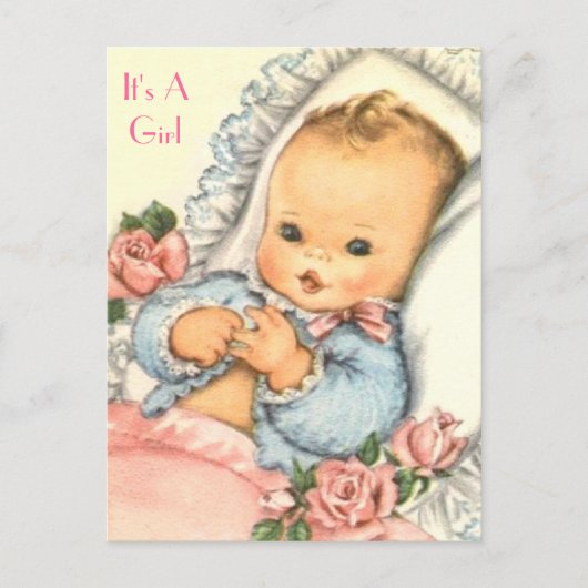 uitnodiging tot BABY SHOWER van de begroting (Voorkant)