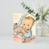 uitnodiging tot BABY SHOWER van de begroting (Staand voorkant)