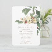 Uitnodiging tot Baby shower van de Garden Flowers (Staand voorkant)