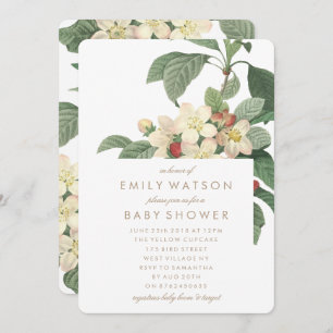 Uitnodiging tot Baby shower van de Garden Flowers