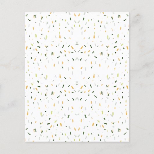 Uitnodiging tot Baby shower van de Partij van de O (Achterkant)