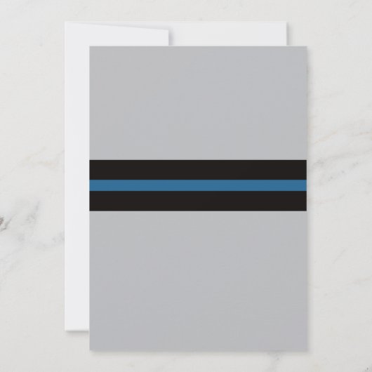 uitnodiging tot Baby shower van de politie (Achterkant)