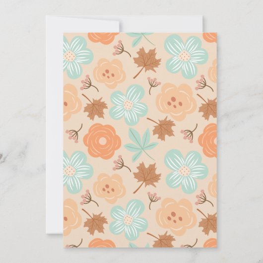 Uitnodiging tot Baby shower van de Tea Party (Achterkant)