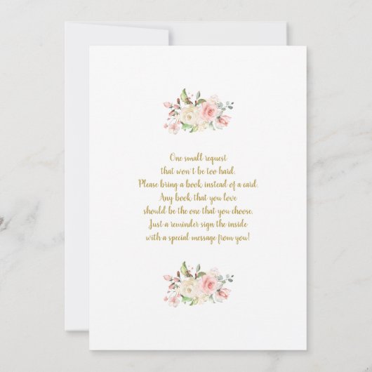 Uitnodiging tot Baby shower van de Tea Party (Achterkant)