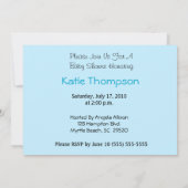 Uitnodiging tot Baby shower van de tijger (Achterkant)