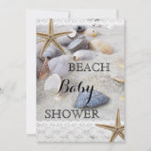 Uitnodiging tot Baby shower van de zomerbakken (Voorkant)