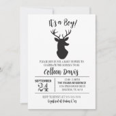 Uitnodiging tot Baby shower van Deer Boy (Voorkant)