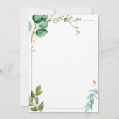 Uitnodiging tot Baby shower van Deer Girl (Achterkant)