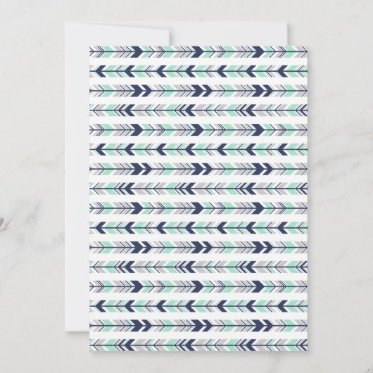 Uitnodiging tot Baby shower van Deer Woodland (Achterkant)