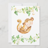 Uitnodiging tot Baby shower van eenmalig Oerwoud (Achterkant)