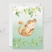 Uitnodiging tot Baby shower van eenmalig Oerwoud (Achterkant)