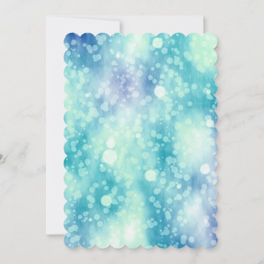 Uitnodiging tot Baby shower van Elegant Seahorse (Achterkant)