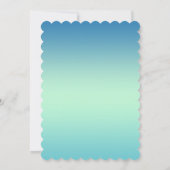 Uitnodiging tot Baby shower van Elegant Seahorse (Achterkant)