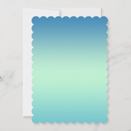 Uitnodiging tot Baby shower van Elegant Seahorse (Achterkant)