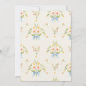  uitnodiging tot Baby shower van Floral (Achterkant)