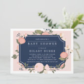 Uitnodiging tot Baby shower van Garden Gate (Staand voorkant)