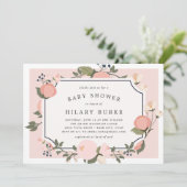 Uitnodiging tot Baby shower van Garden Gate | Blus (Staand voorkant)