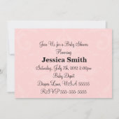 Uitnodiging tot Baby shower van gepersonaliseerde  (Achterkant)