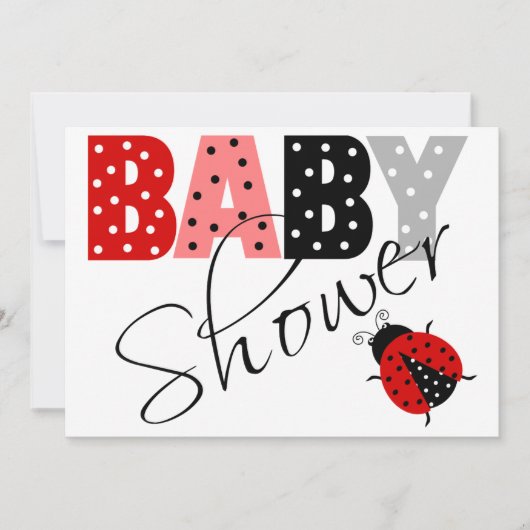 Uitnodiging tot Baby shower van gepersonaliseerde  (Voorkant)