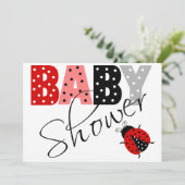 Uitnodiging tot Baby shower van gepersonaliseerde  (Staand voorkant)