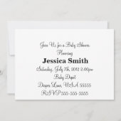 Uitnodiging tot Baby shower van gepersonaliseerde  (Achterkant)