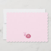 Uitnodiging tot Baby shower van gestapelde tuinsch (Achterkant)