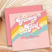 Uitnodiging tot Baby shower van Groovy Girl