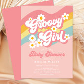 Uitnodiging tot Baby shower van Groovy Girl