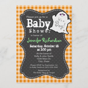 Uitnodiging tot Baby shower van Halloween