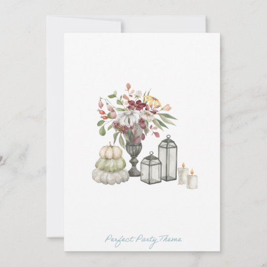 Uitnodiging tot Baby shower van Halloween (Achterkant)