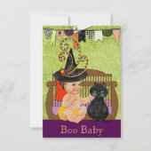 Uitnodiging tot Baby shower van Halloween (Voorkant)