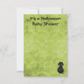 Uitnodiging tot Baby shower van Halloween (Achterkant)
