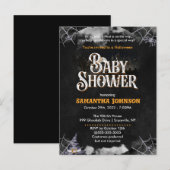 Uitnodiging tot Baby shower van Halloween (Voorkant / Achterkant)