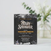 Uitnodiging tot Baby shower van Halloween (Staand voorkant)