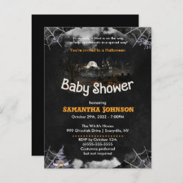 Uitnodiging tot Baby shower van Halloween