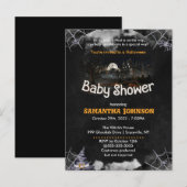 Uitnodiging tot Baby shower van Halloween (Voorkant / Achterkant)
