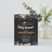 Uitnodiging tot Baby shower van Halloween (Staand voorkant)