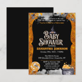 Uitnodiging tot Baby shower van Halloween (Voorkant / Achterkant)