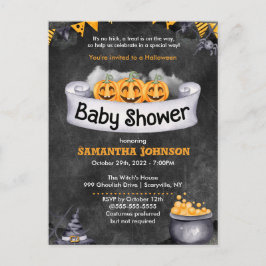 Uitnodiging tot Baby shower van Halloween