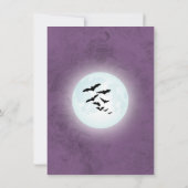 Uitnodiging tot Baby shower van Halloween (Achterkant)