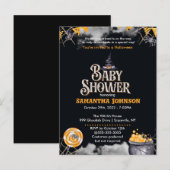 Uitnodiging tot Baby shower van Halloween (Voorkant / Achterkant)