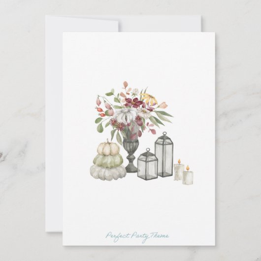 Uitnodiging tot Baby shower van Halloween (Achterkant)