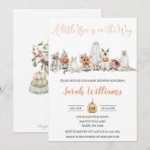 Uitnodiging tot Baby shower van Halloween (Voorkant / Achterkant)