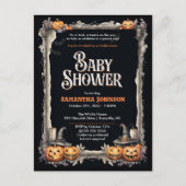 Uitnodiging tot Baby shower van Halloween (Voorkant)