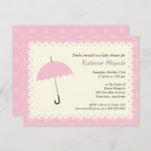 Uitnodiging tot Baby shower van het Geheime ruimte (Voorkant / Achterkant)